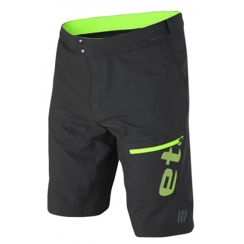 Etape - pánské volné kalhoty FREERIDE, černá/zelená