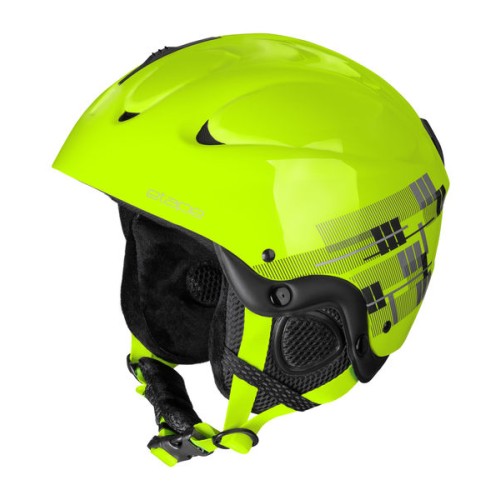 Etape – dětská lyžařská přilba GEMINI, žlutá fluo