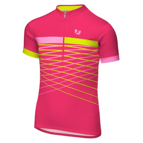 Etape – dětský dres LUCKY, růžová/limeta