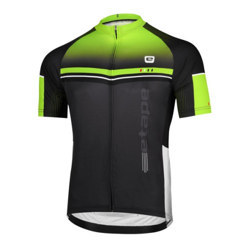 Etape – pánský dres MAESTRO, černá/žlutá fluo