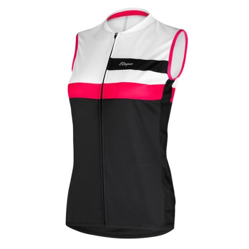 Etape – dámský dres PRETTY 2.0, bílá/růžová