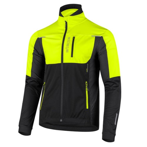 Etape – zimní bunda STRONG 2.0, černá/žlutá fluo