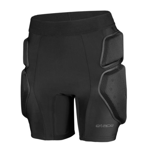 Etape – dětské krátké kalhoty - chránič  TAIL JUNIOR, černá