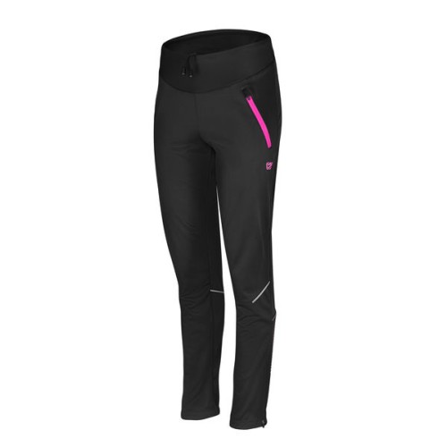 Etape – dámské volné kalhoty VERENA WS, černá/růžová