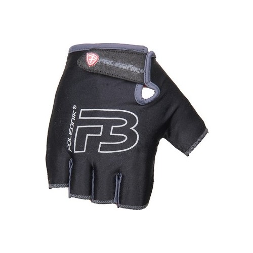 Dětské cyklistické rukavice Polednik F3 černé vel.4