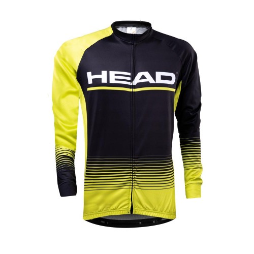 Cyklistický dres HEAD pánský černá/žlutá