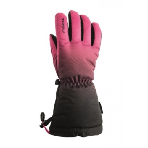 Dětské lyžařské rukavice Relax PUZZ pink