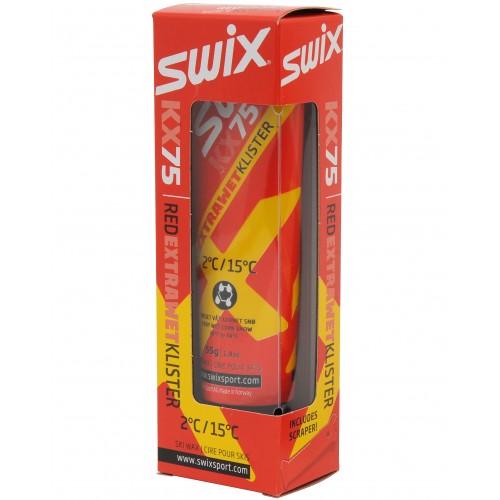 Vosk Swix klistr červený extra mokrý, 55g