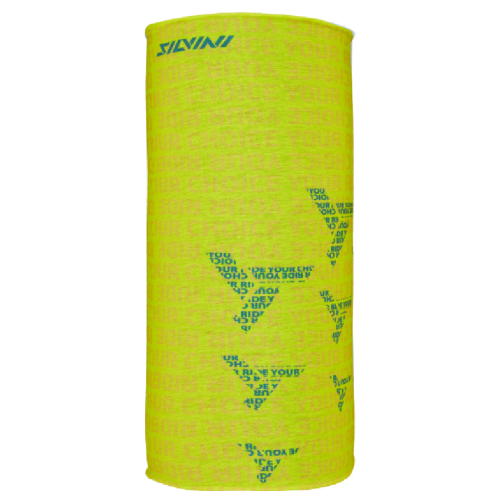 Unisex nákrčník Silvini MOTIVO Lime Garden One size