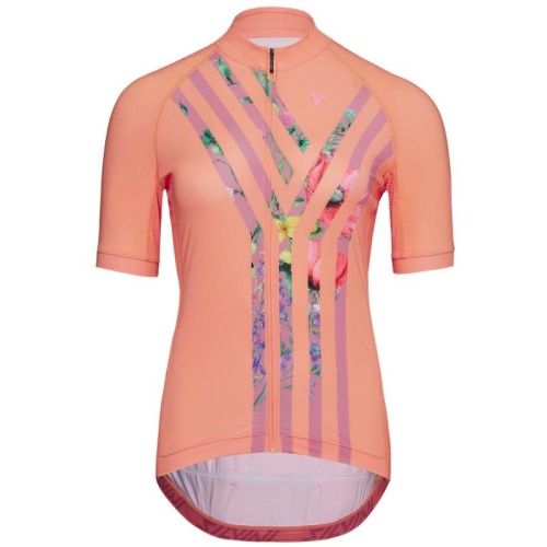 Dámský cyklistický dres Silvini CALNIA coral/blush