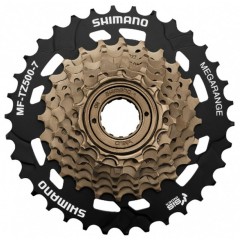 7-kolo SHIMANO MF-TZ500 14-34 zubů Megarange, stříbrné/černé, v krabičce