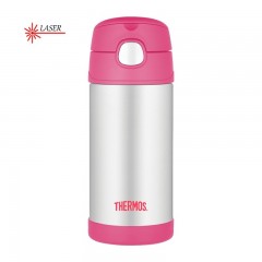 Dětská termoska Thermos s brčkem - růžová 355ml