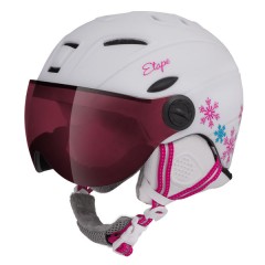 Dětská lyžařská helma Etape RIDER PRO, bílá/růžová mat mat