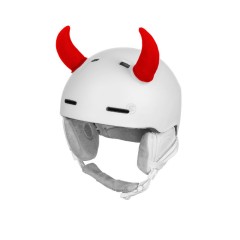 Dekorace na přilbu Etape FUNNY KIT rohy, červená