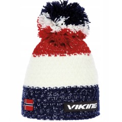 Zimní čepice s bambulí Viking Cornet Sport Blue Uni