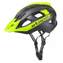 Dětská cyklistická helma Etape HERO antracit/žlutá fluo mat