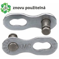 spojka řetezu KMC 6/7/8R EPT povrch, šedý