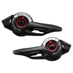 Řazení SHIMANO SL-TZ500-L+7 7 kolo SIS + lanka 1800 a 2050mm (pár) v krabičce
