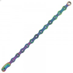 řetěz SRAM 12 speed PC XX1 Eagle HollowPin 126 čl.+ spojka PowerLock Flowlink rainbow