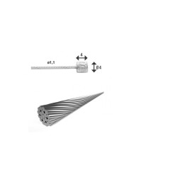 Lanko řadící PRO-T Plus MTB teflon 2100mm blistr