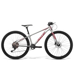 Dětské kolo AMULET 27,5 Youngster 1.10 SH, alu brushed transparent/red