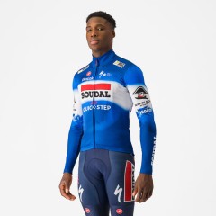 Castelli - pánský dres Quick Step LS Thermal, ceramic blue/white