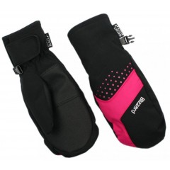 lyžařské rukavice BLIZZARD Mitten junior ski gloves, black/pink