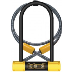 zámek ONGUARD Bulldog podkova 90x140x13 mm + lanko 1200x10 mm