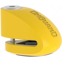 zámek ONGUARD diskový s alarmem pin 6 mm žlutý
