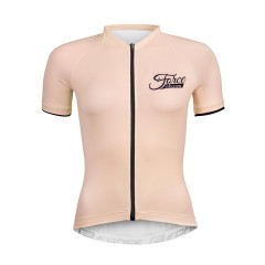 Dámský cyklsitický dres Force CHARM LADY kr. rukáv, nude
