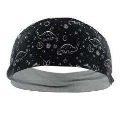 Dětská funkční jednovrstvá čelenka AN.ywhere DINO Black