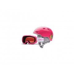 Dětská lyžařská helma+brýle Smith ZOOM JR/GAMBLER pink vel.53-58cm