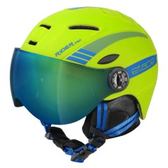 Dětská přilba RIDER PRO Etape, limeta/modrá mat 53-55 cm