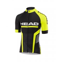 Cyklistický dres Head MEN TEAM  black-yellow 2021