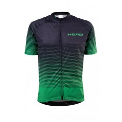 Cyklistický dres CLASSIC pánský černá/zelená