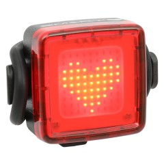 Blikačka zadní SMART Square Heart 30 lm, dobíjecí