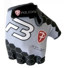Cyklistické rukavice Polednik F3 New černo-šedé