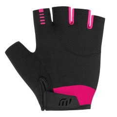 Wista – dámské rukavice, černá/růžová